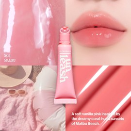 Unleashia Bálsamo Labial Sunset Dazzle Gloss Balm # #bálsamo Brillante #cuidado #cosmético (n.° 1 Malibu)