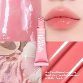 Unleashia Bálsamo Labial Sunset Dazzle Gloss Balm # #bálsamo Brillante #cuidado #cosmético (n.° 1 Malibu)