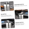 Mobestech Stainless Steel Oil Jars for Kitchen Ml Seasoning Bottle