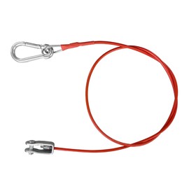 JNNJ Car break-off rope for trailers and caravans, tear-off rope 1 m with clevis brake cable, safety rope, trailer safety, for all common braked trailers