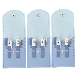 Healeved 3set Nail Clippers for Women Manicure Kit Professional Nail Care Tools Storage Case for Occasions