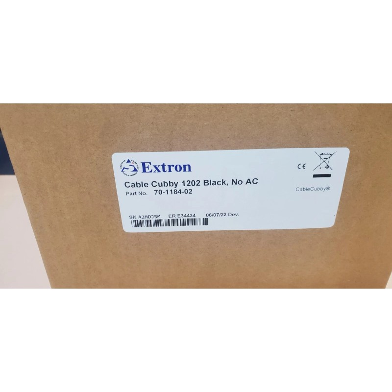 Extron NEW OEM Extron Cable Cubby 1202 Black, 70-1184-02