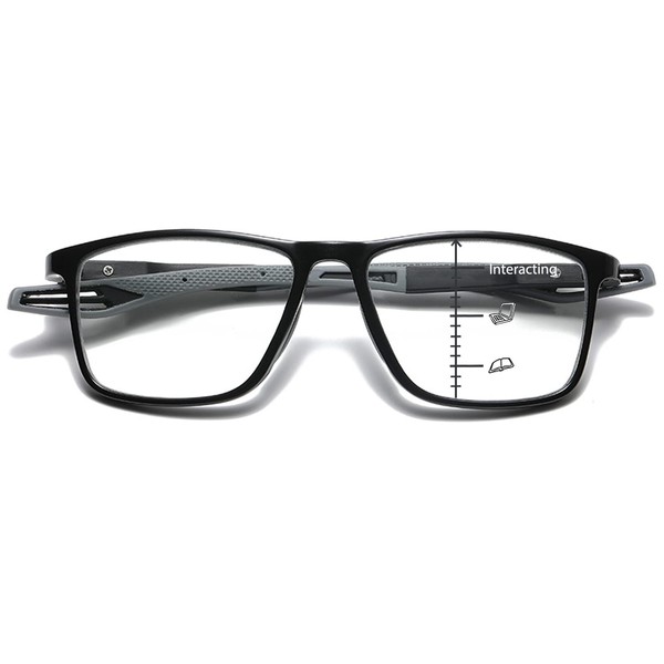 SUGLSS-Gafas de lectura fotocromáticas progresivas multifocales para hombres y mujeres, ligeras, antiazules, multifocales, lector de computadora, bisagras de resorte TR90, marco de transición, gafas d