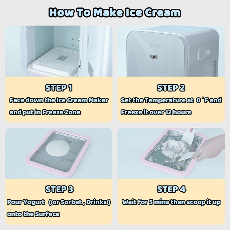 JoyMech Ice Plate for Making Ice, Rolled Ice Cream Maker,