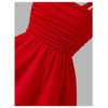 WDIRARA Girl's Bow Sleeveless A Line Mini Dress Ruched Ruffle