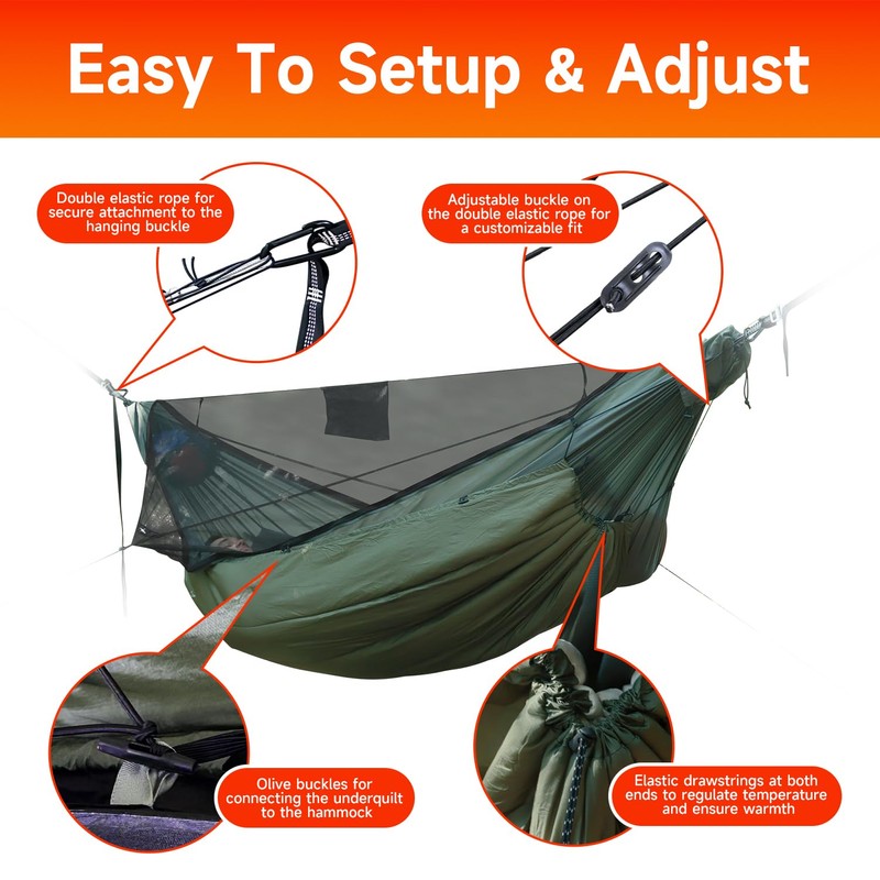 Travel Bird Hammock Underquilt for Camping Hammock, Warm Insulation Ultralight