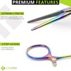 Cynamed Set of 2 Artzone Multi Color Hemostat Forceps with