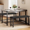 GAOMON Dining Table Set for 4, Kitchen Table with 2