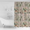 Anzona Spring Mushroom Botanical Waterproof Shower Curtains Set - Extra