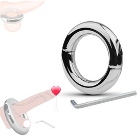 Men's Training Stainless Steel Accessory Ring, Weighted Fitness Exercise Ring - A381CA (Conventional, 45mm)