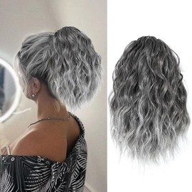 Extensión De Moño Trenzado Sintético Para Mujer Postizo De Peinado Chignon Sin Atar Cabello Oscuro Natural Para Añadir Volumen y Estilo Cualquier Ocasión