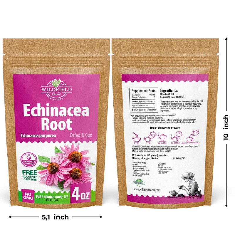 4 oz. Echinacea Root Herbal Tea (Crataegus L.) – 113g