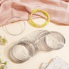 PH PandaHall Steel Memory Wire for Bracelet Making, 100 Loops