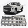 GM Auto Chrome Doors 3500HD Tailgate Silverado Hood Duramax Emblems