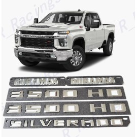 GM Auto Chrome Doors 3500HD Tailgate Silverado Hood Duramax Emblems 2019-2023 Silverado