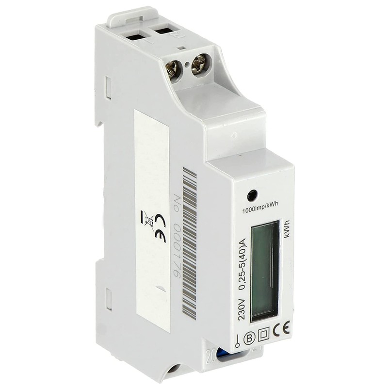Miratic LCD Digital AC Meter, Electricity Meter with Backlight, 1-Phase