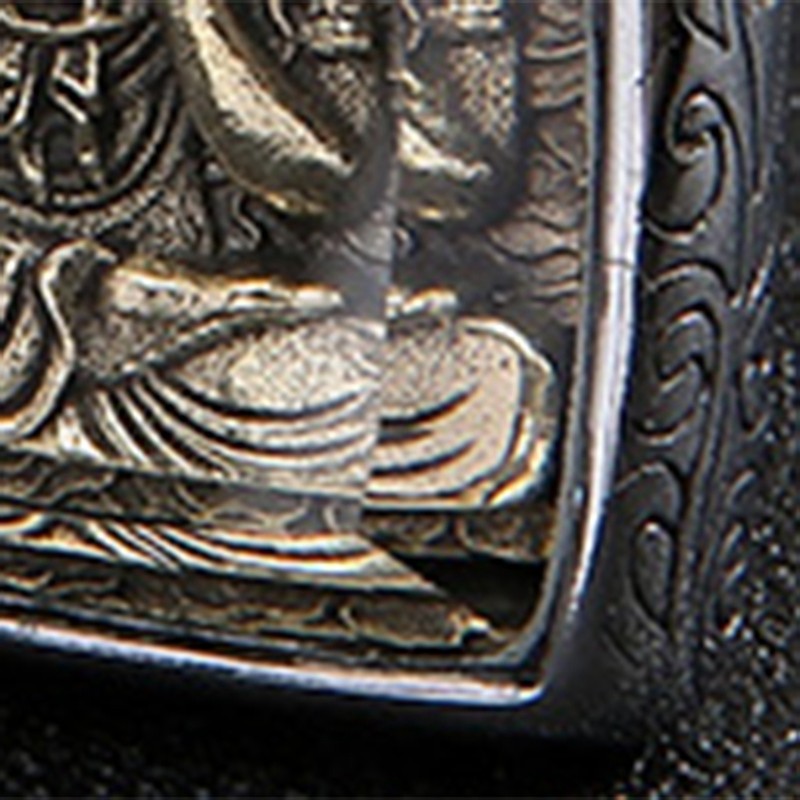 Buddha Pendant Arc Cutting Ethnic Style Beautiful Practical Stainless Steel