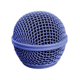 Microphone Head Replacement Cover Steel Mesh Microphone Grille Microphone Ball Head Pop Filter with Inner Foam Fit for Shure SM58 SM58S SM58LC BETA58 BETA58A SA-M30 SV100 UT2 (Blue, 1 Pack)