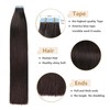 YILITE Tape in Hair Extensions Human Hair 20Pcs Skin Weft