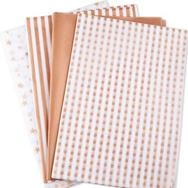 MR FIVE - 60 hojas de papel de seda a granel, 20 x 28 pulgadas, para bolsas de regalo, bricolaje y manualidades, papel de regalo para graduación, cumpleaños, decoración para festividades, color oro rosa