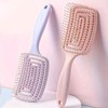 2 Curved Breathable Hair Brushes, Easy Brush Brush, Quick Blow