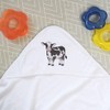 Azeeda 'Süße Milchkuh' Baby-Kapuzentuch (HT00032578)
