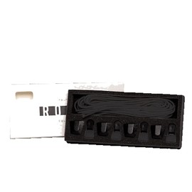 Ronix AutoLock Wakeboard Shoelaces Set (4 Shoelaces and AutoLocks), black