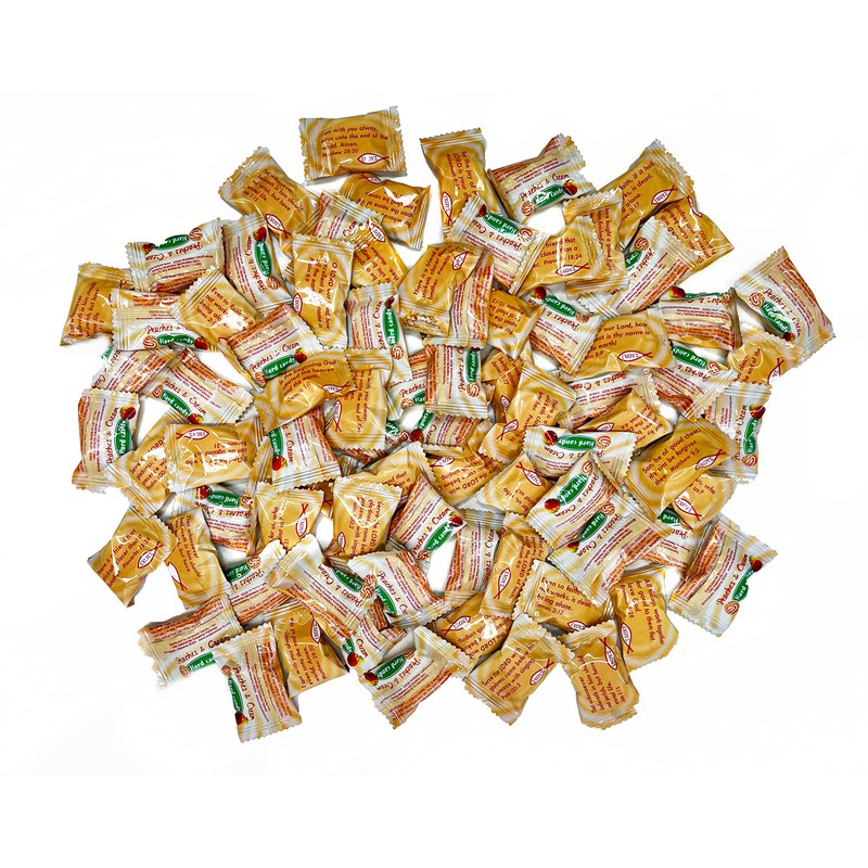 Scripture Candy, Peaches & Cream 1 Pound Bag, 75 Pieces