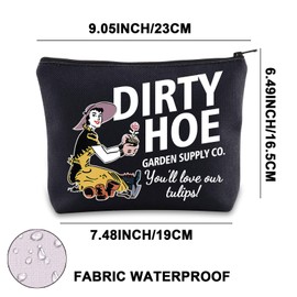JNIAP Gardener Makeup Bag Gardening Lover Gifts The Dirty Hoe Co You'll Love Our Tulips Gardener Canvas Bag, DIRTY HOE mb, Fit