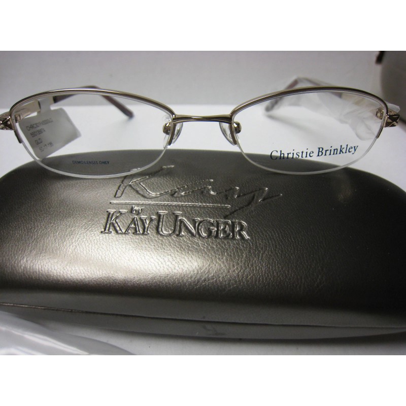 CHRISTIE BRINKLEY Eyeglass Frames C-301 in GOLD 50-18-135 With Case