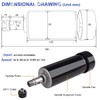 CNC Spindle, MYSWEETY 500W Air Cooled 0.5kw Milling Motor and