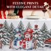 Softalker Christmas Table Cloth Rectangular White Xmas Tablecloth 140x200cm