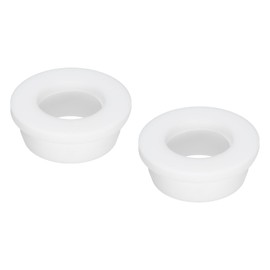 MECCANIXITY 2Pcs T Type Rubber Grommet Mount Dia 30mm (40x20x9mm) Seal Protection Flexible Hole Plugs for Cable Pipe White