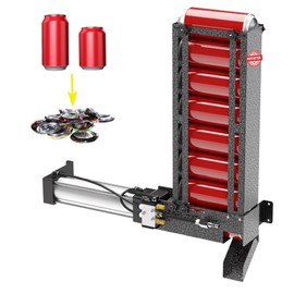 ATINY Pneumatic Can Crusher Air Power,Soda Beer Heavy Duty Aluminum Can Crusher Wall Mounted 12oz 16oz,Eco-Friendly Recycling Tool(Grey)