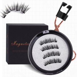 AIXXCUVQ Magnetic Suction False Eyelashes For Eye-catching Effect Transparent Soft Stem Fiber Non Stick Eyelashes Cosy, HPD09-4