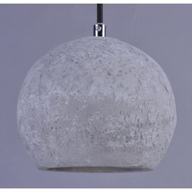 Maxim 12390GYPC Crete JA8 Compliant Unique Urban Concrete Dome Mini LED Pendant Ceiling Light, 1-Light 4 Watt, 11" H x 6" W, Polished Chrome