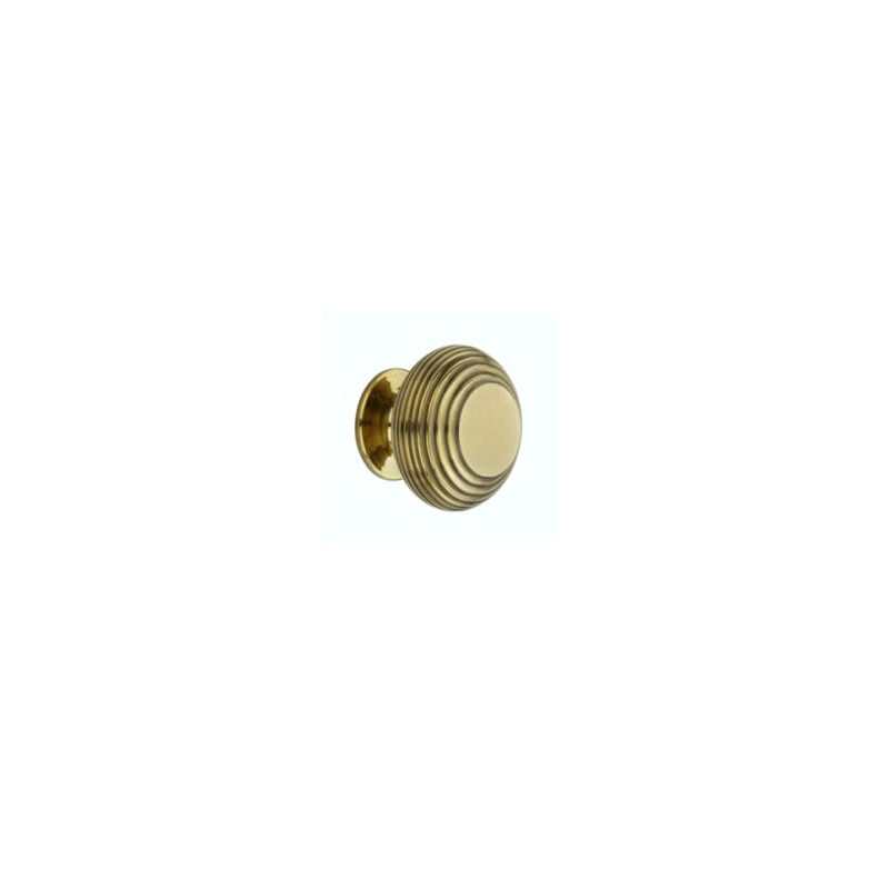 Infinity Decor Solid Brass Antique Style Beehive Cabinet Knobs 30mm