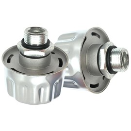 2-Pack 1" NPT Breather Caps with 40 Micron Filtration | Heavy-Duty Carbon Steel & Aluminum Alloy Hydraulic Vent Caps | For Gearboxes, Coolant Tanks, Excavators, Trucks