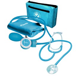 CHECK A TEK WE CARE ABOUT YOU - Hergom Kit Simple BAUMANOMETRO ANEROIDE Eco Azul Cielo Trans