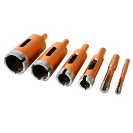 Huaha Diamond Hole Saw Drill Core Bit Kit Marble Granite Tile Ceramic Cutter Mandrels Saws 6mm - 30mm 6pcs Set