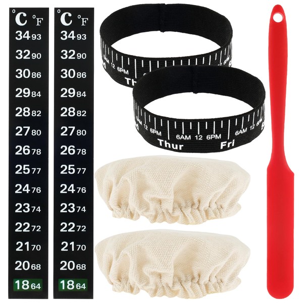 7pcs Replacement Set for Sourdough Starter Jar, Sourdough Starter Kit