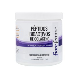 Fiore Femme | Péptidos bioactivos de Colágeno | 330 g | Fotibone | Fortigel | Magnesio |