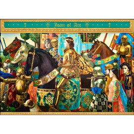 Art & Fable Puzzle Company Joan of Arc by Olga Suvorova 1000 Piece Fine Artwork Premium Adult Jigsaw Puzzle - Perfect for Game Nights, Gifting, and Family Fun
