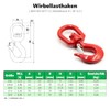 ALFA LOGISTIK Load Hook Swivel 2000 kg Load Capacity with