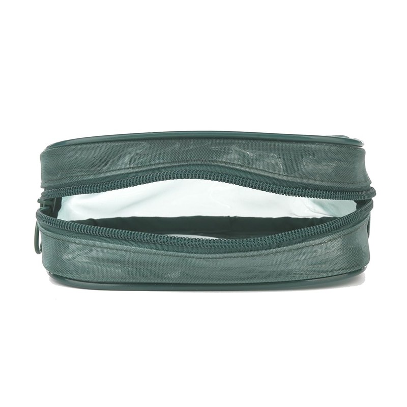 Kusuguru Japan Animal Mode Mesh Fabric Cosmetic Pouch, green