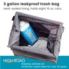 High Road TrashStash Hanging Car Garbage Bag with Push-Close Lid
