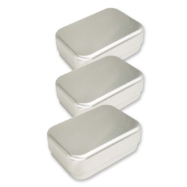 Florex Set of 3 Aluminium Soap Boxes with Drip Tray