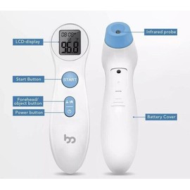 femometer Forehead Thermometer for Adults & Kids No Contact Digital Infrared Thermometer
