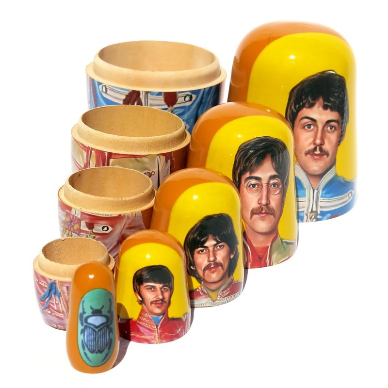 KaleaBoutique Long Lasting Collectible Beatles 5 Piece Russian Style Nesting