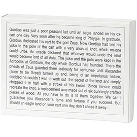 Bartl 102529 English Version of the Mini Wooden Puzzle The Gordian Knot of 6 Small Wooden Pieces